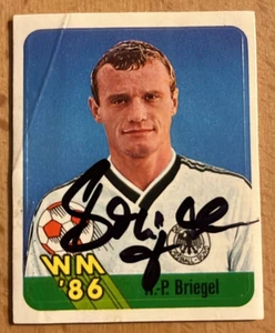 Original Autogramm Hans-Peter Briegel Deutschland Ferrero WM 86 - Bild 1 von 1