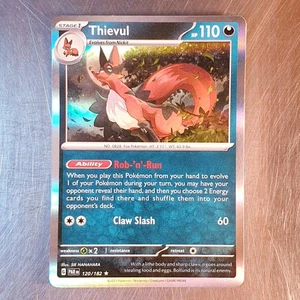 2023 Pokemon Scarlet Violet Paradox Rift HOLO Rare Thievul Card 120/182 - Picture 1 of 2