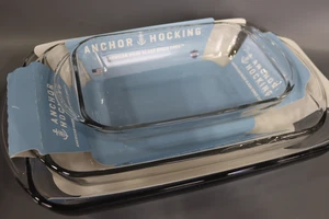 Plato para hornear de vidrio Anchor Hocking paquete económico de 3 piezas - Imagen 1 de 8