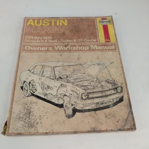1971-75 Haynes Austin Marina Owners Workshop Manual 110CU In Sedan & GT Coupe - Foto 1 di 4