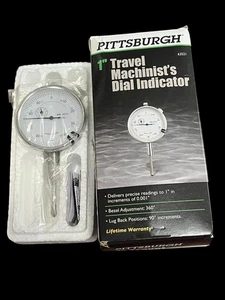 Pittsburgh 1" Travel Machinist's Dial Indicator Brand NEW - Picture 1 of 1