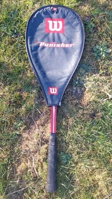 Wilson Punisher Squash With Cover Racquet Wilson Titanium Squash Racket In VGC - Image 1 of 4