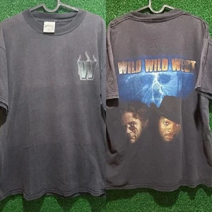 Vintage 1999 Tultex Wild Wild West Double Sided Graphic Movie T-shirt sz Large - Picture 1 of 10