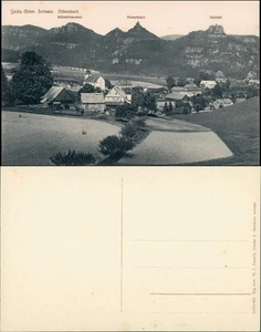 Dittersbach (Bohemia. Suiza) Jetřichovice lote en la ciudad 1912 - Imagen 1 de 3