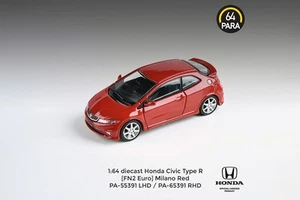 HONDA CIVIC TYPE R FN2 EURO MILANO ROT 1/64 DIECAST MODELLAUTO PARAGON PA-55391 - Bild 1 von 8