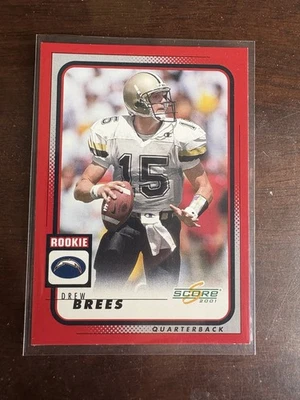 2001 Score - Rookie Drew Brees #272 - Image 1 of 2