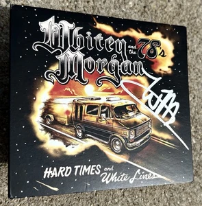 WHITEY MORGAN SIGNED CD JSA COA Hard Times And White Lines - Picture 1 of 3