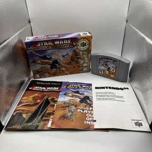 Star Wars Rogue Squadron (Nintendo 64, 1998) N64 Complete in Box CIB Tested - Picture 1 of 24