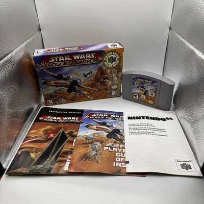 Star Wars Rogue Squadron (Nintendo 64, 1998) N64 Complete in Box CIB  Tested - Image 1 of 4
