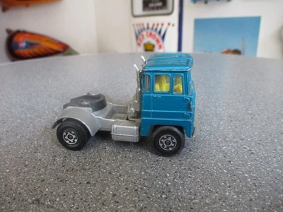 CABINA SEMIRREMOLQUE TRACTOR VINTAGE MATCHBOX SUPER KINGS 1973 AZUL SCAMMEL Foto 1 de 4