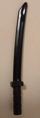 Lego Ninjago Black Katana Samurai Espada Arma Shamshir Ninja Novo Autêntico Fabricante de Equipamento Original - Imagem 1 de 2