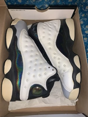 Air Jordan 13 Retro BG Size 6y Wolf Grey White/TRPCL 414574 - Image 1 of 4