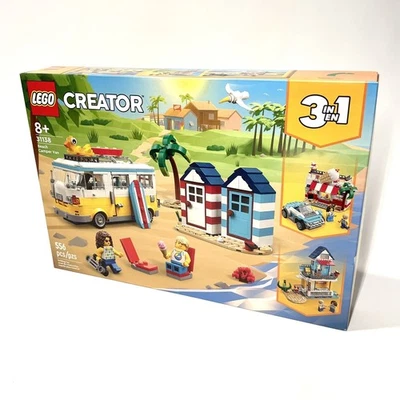 LEGO CREATOR 3-in-1 Beach Camper Van 31138 - NISB **Retired** - Image 1 of 4