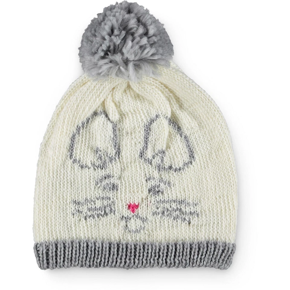 Gorro para mujer Coal Whiskers Pom blanco gris Foto 1 de 1