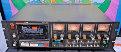 Vintage TASCAM 234 Analog Syncaset 4 Track Cassette Recorder 490062 Working - Image 1 of 4