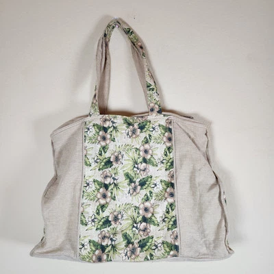 Bolso de Hombro Vintage Caribbean Joe Grande Shopper Playa Viaje Floral Boho  Foto 1 de 4