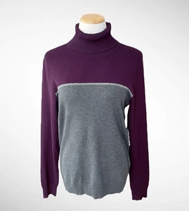 Neu mit Etikett Calvin Klein Colorblock Langarm Rollkragen Pullover, Größe L - Bild 1 von 13