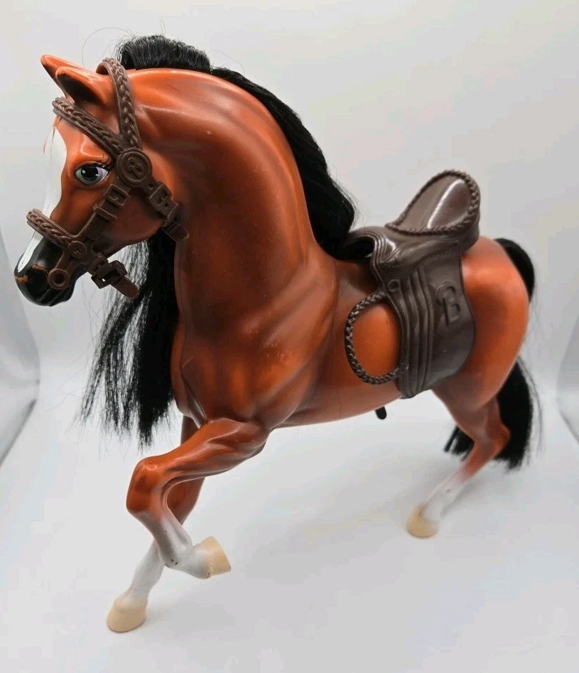 Barbie Bellezas Cepillable Mattel 1999 De Colección Caballo con Silla de montar y Brida Foto 1 de 4