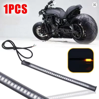 New Motorcycle 48 LED Flexible Strip Light Rear Tail Turn Signal Brake Stop Lamp - image 1 of 4