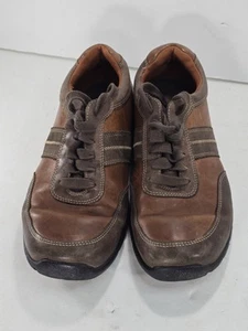 Rockport XCS Shoes Mens Size 8 1/2 Casual Brown Leather LaceUp Sneakers APM36425 - Picture 1 of 16