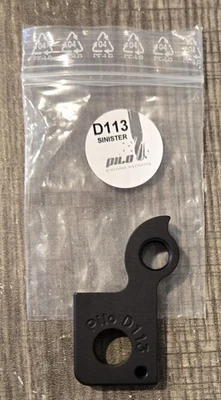 Percha de cambio trasero negra para bicicleta sinister | Pilo D113 Foto 1 de 2