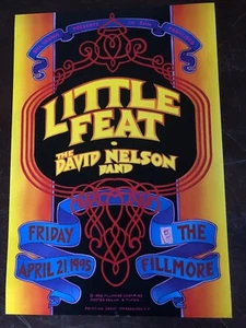 Bill Graham Fillmore Poster Little Feat David Nelson - Picture 1 of 2