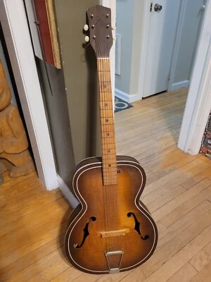 nice Kay Vintage archtop Acoustic Guitar L1469 steel neck - Image 1 of 4
