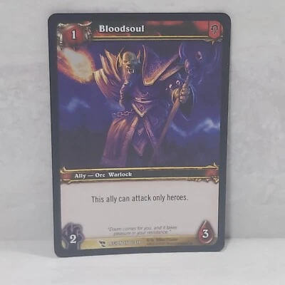 World Of Warcraft March Of The Legion Bloodsoul 177/319 Foil TCG Card - Image 1 of 3