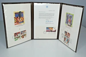 Olympic Presentation Folder Stamp Collection 1984  - Bild 1 von 9