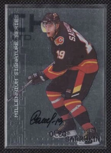 1999-00 In the Game Millennium Signature Series Oleg Saprykin Rookie Auto - Imagen 1 de 2