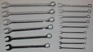NEW: Tekton: Combination Wrench 15-piece set Chrome Vanadium Steel 1/4-1 inch - Picture 1 of 2