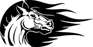 Horse Western Rodeo Cowgirl Cowboy Car Truck Window Laptop Vinyl Decal Sticker - Picture 1 of 2