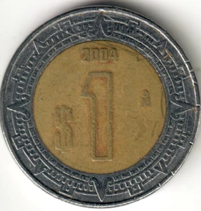 Mexico - 2004Mo - $1 Peso - Bimetallic - #14716 - Picture 1 of 2