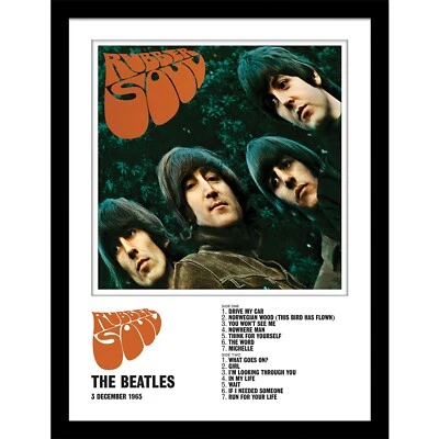PYRAMID INTERNATIONAL The Beatles Official Framed Print - Rubber Soul - 33 x 43cm Wall Art