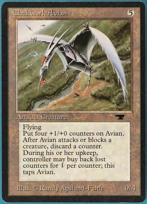 MTG Clockwork Avian Antiquities LP/EX Artifact Rare MAGIC - Image 1 of 2