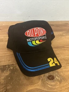 Y2K Jeff Gordon Nascar #24 Dupont Motorsports Racing Brown Hat Cap SnapBack VTG - Picture 1 of 4