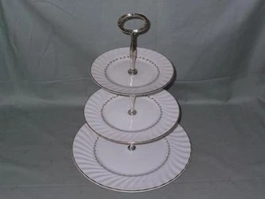 Royal Doulton Adrian 3-Tier Hostess Cake Plate Stand H.4816 - Picture 1 of 1