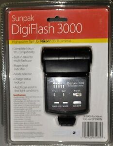 New Sunpak DigiFlash 3000 for Nikon & Canon DSLR Camera High power flash DF3000N