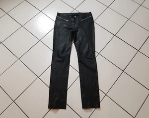 Escada Sport sehr feminine Leder Echtleder Hose Lederleggings für große Frauen - Bild 1 von 12