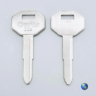 Заготовки для ключей DC3 для Dodge, Heli, Mitsubishi, Plymouth, SAKAI и других (2 клавиши) - Изображение 1 из 4