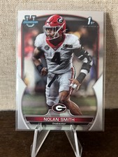 Nolan Smith Rookie Card 2022 Bowman University Chrome 1st Bowman #33 RC Bulldogs