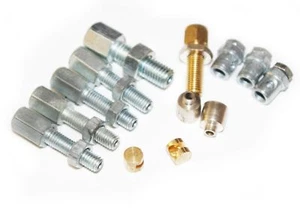 Cable Adjusting Trunnion Nipple Kit + Top Hat Set of 13 for Vespa LML PX T5 GEc - Picture 1 of 4