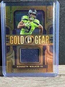 2023 Gold Standard Kenneth Walker III Gold Gear Patch /299 Seahawks PT