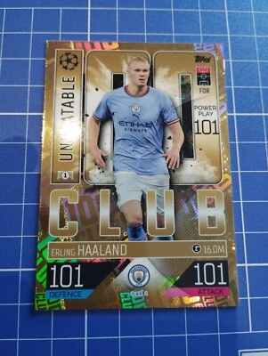 Erling Haaland Club 100 #CLU6 Topps Match Attax Extra 2022/23 CHAMPIONS LEAGUE - Image 1 of 2