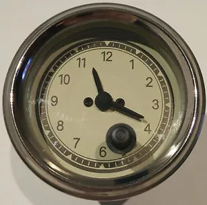 60MM CLASSIC CAR CLOCK RELOJ UHR HORLOGE FOR MERCEDES PORSCHE 6V - 12V - 24V - Bild 1 von 5