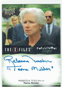 X-Files Ufos & Aliens Autograph Inscription A-Rt Rebecca Toolan Teena Mulder
