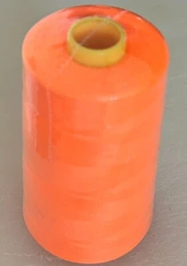 1 cone of Flu Orange Overlocker Sewing Threads 120 count 5000 yds /4572m - Picture 1 of 1