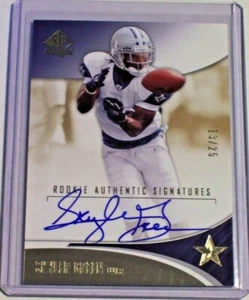 SP 2006 auténtico autógrafo dorado novato verde Skyler/25 vaqueros LSU dañado - Imagen 1 de 1