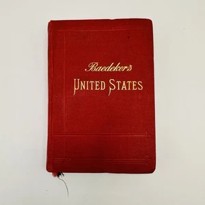 Baedeker’s United States 1909 Antique Travel Guide Books Rare Complete Maps - Imagen 1 de 22