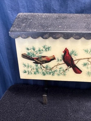 Bacova Guild Mailbox Birds /Cardinals Fiberglass Metal Newspaper    S1 - Image 1 of 4